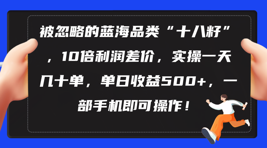 （10696期）被忽略的蓝海品类“十八籽”，10倍利润差价，实操一天几十单 单日收益500+-沐羽项目网