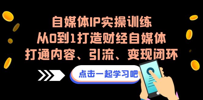 自媒体IP实操训练，从0到1打造财经自媒体，打通内容、引流、变现闭环-沐羽项目网