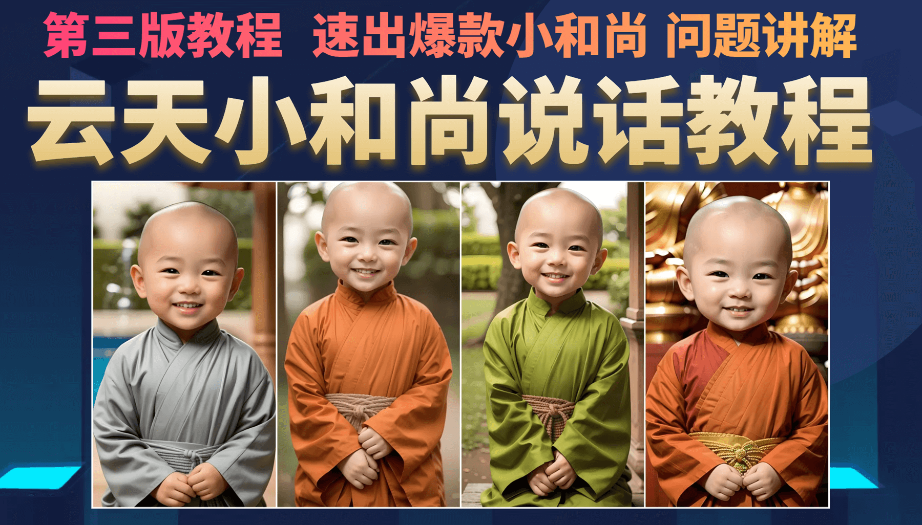 云天小和尚会说话，7天万粉（第3版教程）-沐羽项目网