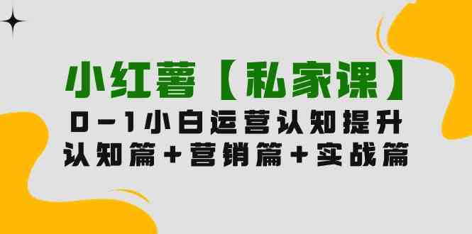 （9910期）小红薯【私家课】0-1玩赚小红书内容营销，认知篇+营销篇+实战篇（11节课）-沐羽项目网