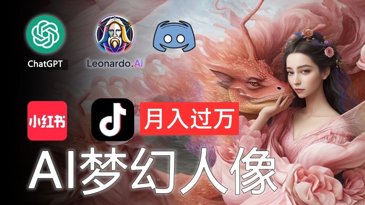 AI摄影梦幻人像：零基础也能月入过万的秘密-沐羽项目网