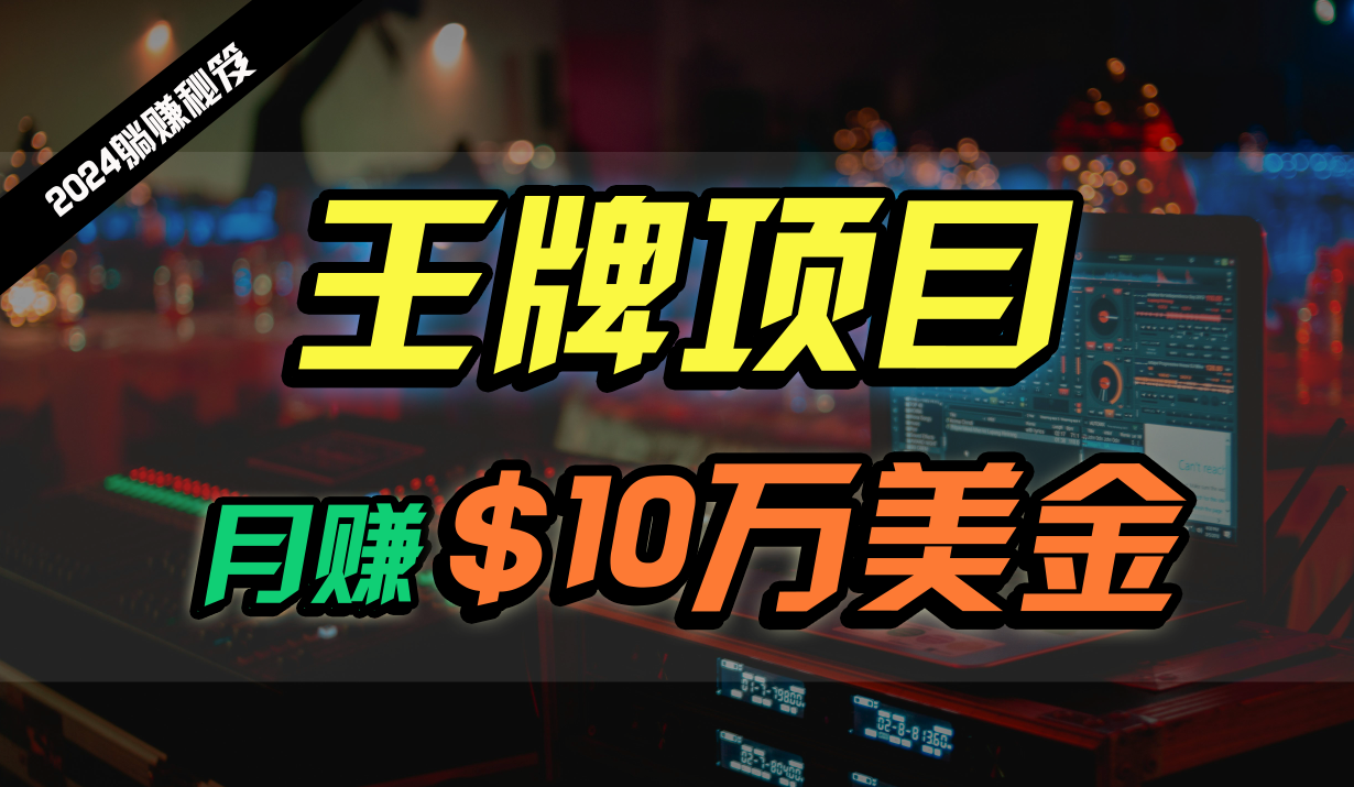 王牌项目月入10W美金，2024最新国外挂机撸U项目，全程无人值守，可批量放大！-沐羽项目网
