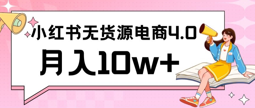 小红书新电商实战，无货源实操从0到1月入10w+联合抖音放大收益-沐羽项目网