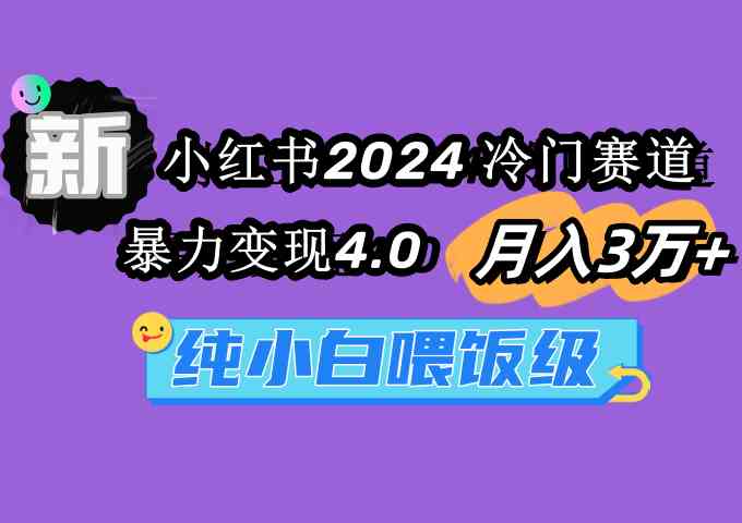 （9133期）小红书2024冷门赛道 月入3万+ 暴力变现4.0 纯小白喂饭级-沐羽项目网