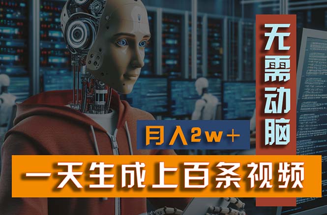 新模式！一天生成上百个视频，一个视频多平台分发，实现月入2W+-沐羽项目网