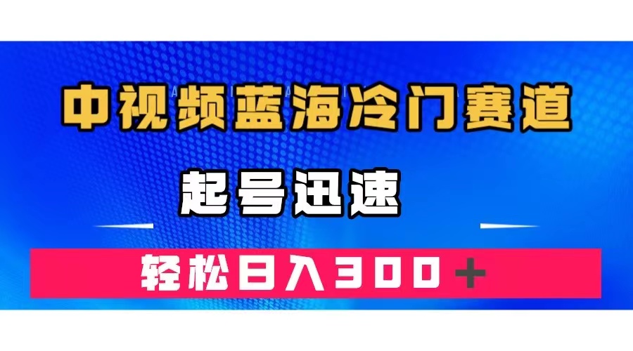 中视频蓝海冷门赛道，韩国视频奇闻解说，起号迅速，日入300＋-沐羽项目网