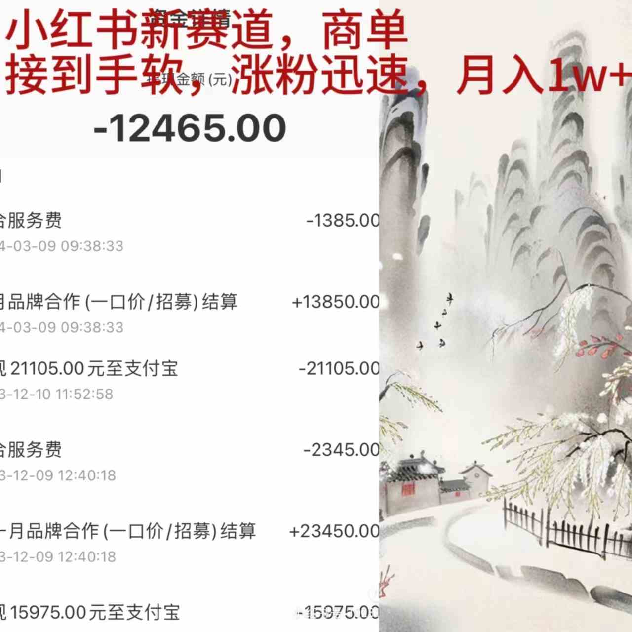 （9476期）小红书新赛道，商单接到手软，涨粉迅速，月入1w+-沐羽项目网
