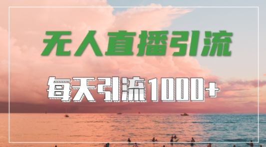 抖音快手视频号全平台通用，无人直播引流法，超暴力引流1000+高质量精准创业粉【揭秘】-沐羽项目网