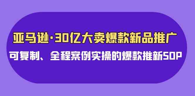 （9944期）亚马逊30亿·大卖爆款新品推广，可复制、全程案例实操的爆款推新SOP-沐羽项目网