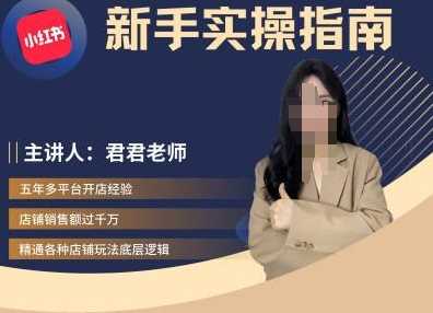 君君-小红书电商从入门到精通，新手实操指南-沐羽项目网