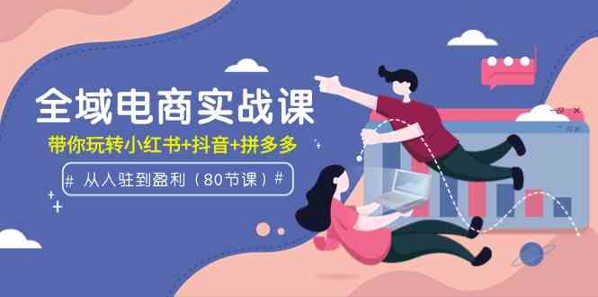 （9529期）全域电商实战课：从入驻到盈利，带你玩转小红书+抖音+拼多多（80节课）-沐羽项目网