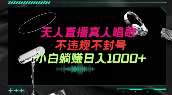 抖音24小时无人直播音乐，不违规，不封号纯撸音浪，小白实操当天日入1000+-沐羽项目网