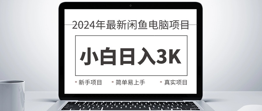（10845期）2024最新闲鱼卖电脑项目，新手小白日入3K+，最真实的项目教学-沐羽项目网