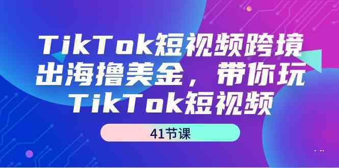 TikTok短视频跨境出海撸美金，带你玩TikTok短视频（35节课）-沐羽项目网