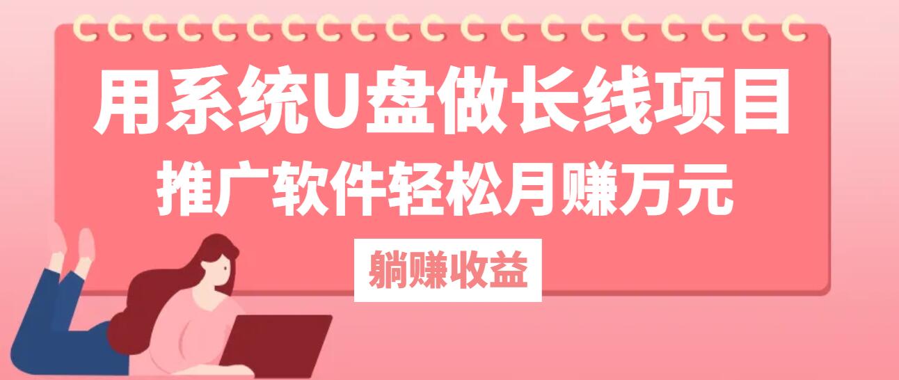 用系统U盘做长线项目，推广软件轻松月赚万元-沐羽项目网