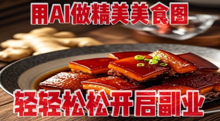 用AI做精美美食图，无需专业设备拍摄，轻轻松松开启副业-沐羽项目网