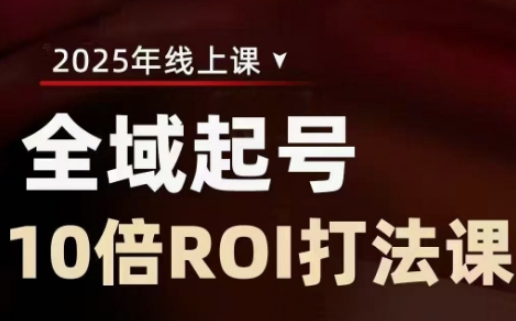 2025全域起号10倍ROI打法课，助你提升直播间的投资回报率-沐羽项目网