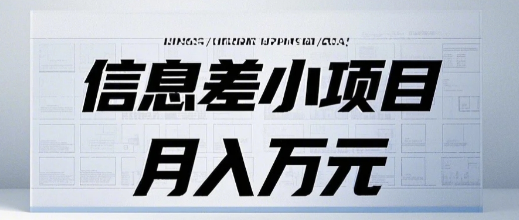 信息差小项目：国内外视频代下载，项目操作简单零成本零门槛月入过万-沐羽项目网