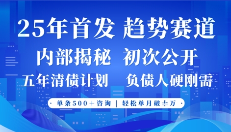 2025年首次公开，真正的事业型赛道，客咨不断，单月轻松破W-沐羽项目网