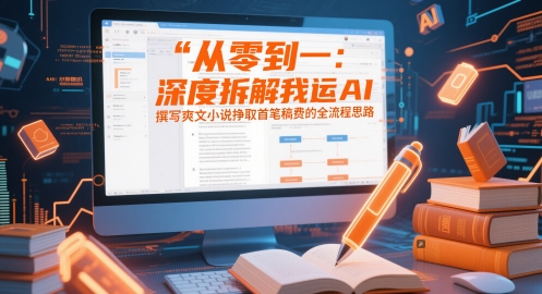 从零到一：深度拆解我运用AI撰写爽文小说挣取首笔稿费的全流程思路-沐羽项目网