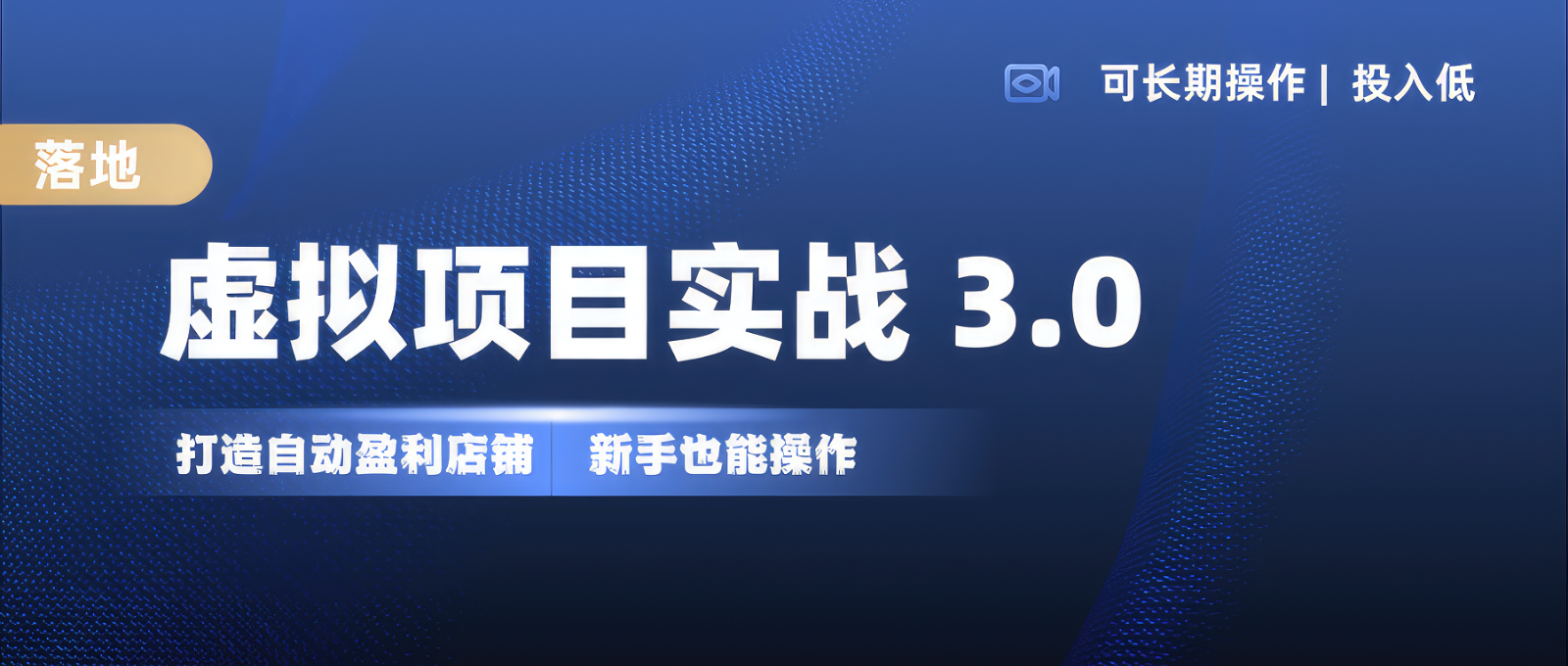 虚拟项目实操落地 3.0,新手轻松上手，单品月入1W+-沐羽项目网