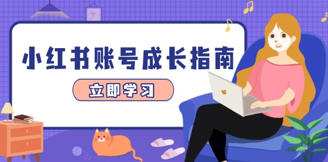 小红书账号成长指南，爆款选题+精准定位+数据分析，系统提升账号变现能力-沐羽项目网