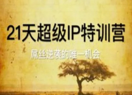 21天超级IP特训营，屌丝逆袭的唯一机会-沐羽项目网