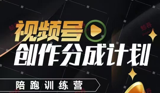 视频号创作分成计划陪跑训练营，手把手教会你如何制作视频，细水长流型项目-沐羽项目网