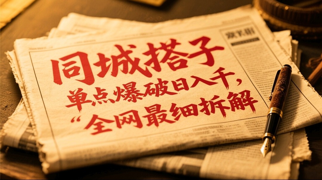 同城搭子群19.9单点爆破日入千，搭子组局月入万，全网最细拆解-沐羽项目网