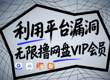 利用平台漏洞，无限撸网盘VIP会员，用户亲测有效!【漏洞原理+操作演示】-沐羽项目网