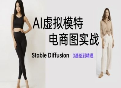 AI虚拟模特电商图实战，AI绘画Stable Diffusion 0基础到精通-沐羽项目网