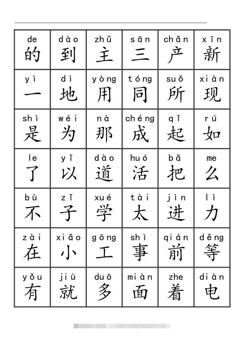 三千识字检测表（去水印）-沐羽项目网