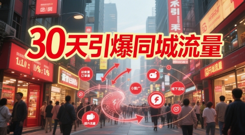 30天引爆同城流量：团购篇 认知篇 流量篇 来客篇 达人篇 老板人设IP篇 投流篇-沐羽项目网